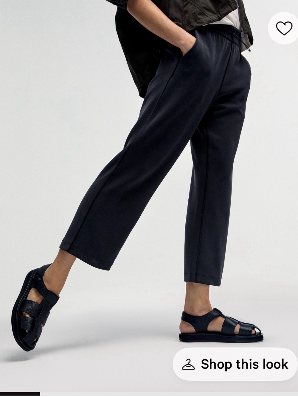 LULULEMON Softstream High Rise Straight Leg Cropped Pants Athleisure Casual